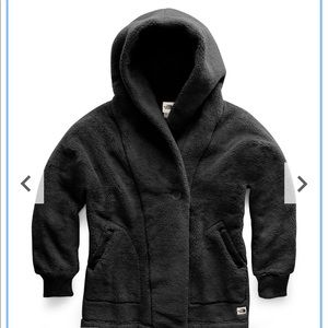 Black Campshire Fleece Wrap Jacket 